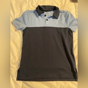 Abercrombie Kids Light Blue and Dark Blue Polo Shirt